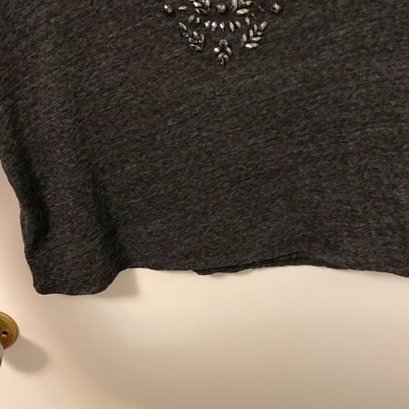 Hollister Crewneck Cropped Top With Jewelled Neckline - Picture 4 of 6